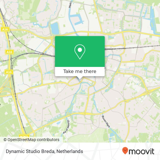 Dynamic Studio Breda, Sluissingel 20 Karte