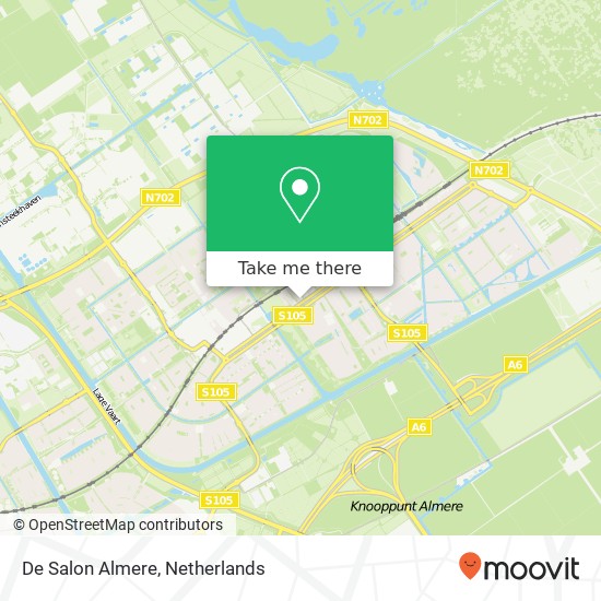 De Salon Almere, Palembangweg 170 map