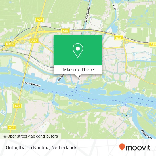 Ontbijtbar la Kantina, Langendijk 54 map