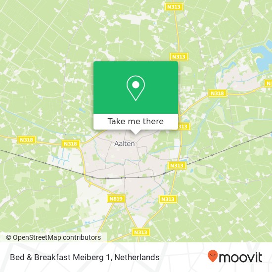 Bed & Breakfast Meiberg 1, Meiberg 1 map