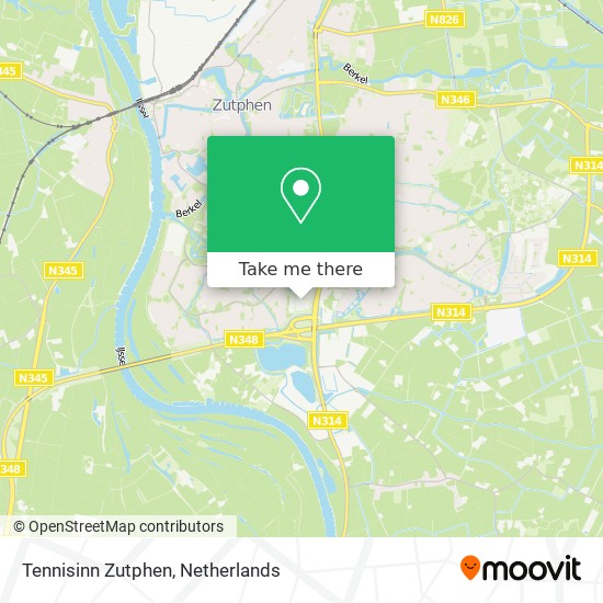 Tennisinn Zutphen map