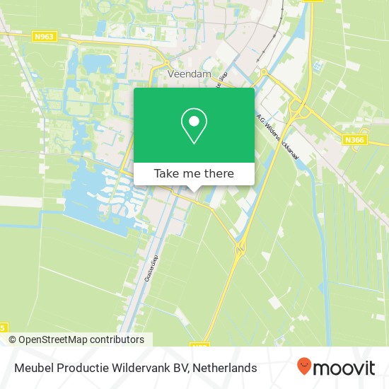 Meubel Productie Wildervank BV, Meihuizenweg 3 map