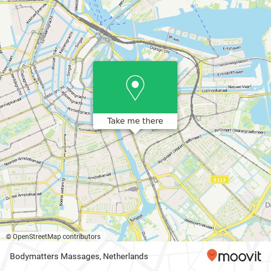 Bodymatters Massages, Blasiusstraat 90 map