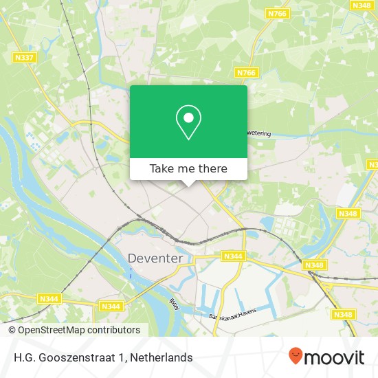 H.G. Gooszenstraat 1, 7415 CL Deventer map