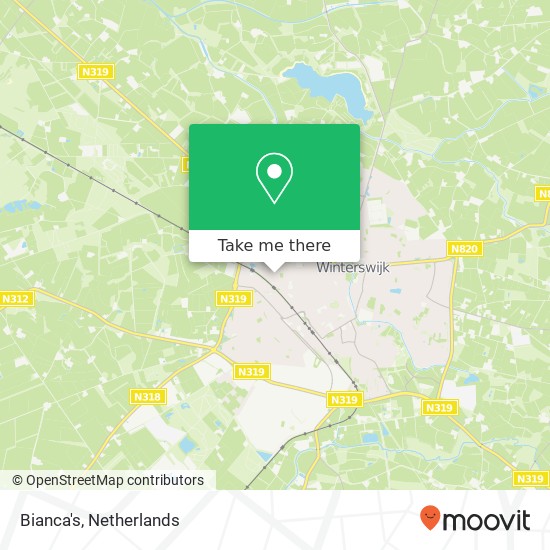 Bianca's, Leliestraat 54 map