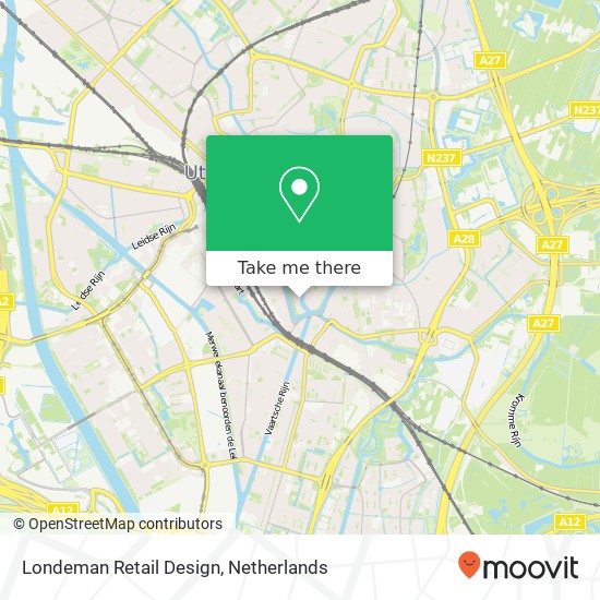 Londeman Retail Design, Oudegracht map