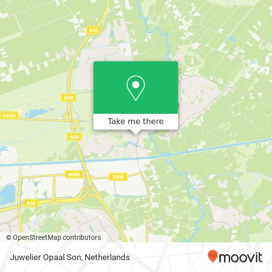 Juwelier Opaal Son, Raadhuisplein 14 map