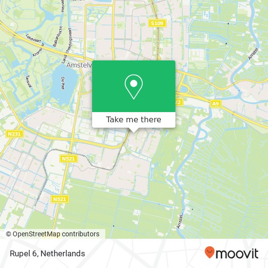 Rupel 6, 1186 LB Amstelveen map