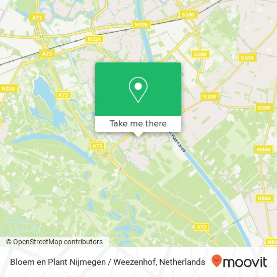 Bloem en Plant Nijmegen / Weezenhof, Weezenhof 5504 map