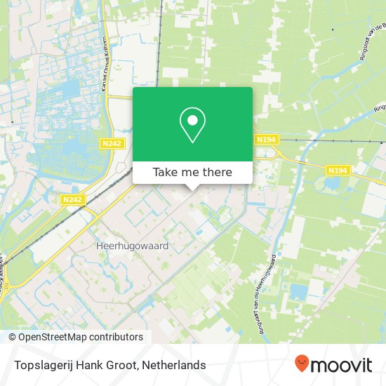 Topslagerij Hank Groot, Middenweg 243 Karte