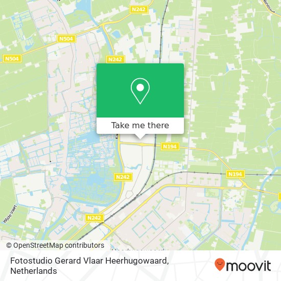 Fotostudio Gerard Vlaar Heerhugowaard, Celsiusstraat 19 map