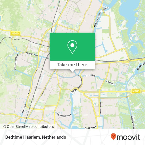 Bedtime Haarlem, Gedempte Oude Gracht 135 map