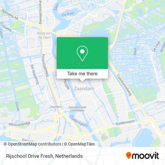 Rijschool Drive Fresh map