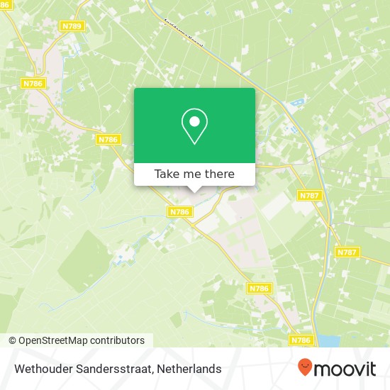 Wethouder Sandersstraat, 6961 GW Eerbeek map