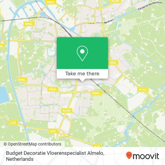 Budget Decoratie Vloerenspecialist Almelo, Bornerbroeksestraat 337 Karte