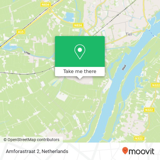 Amforastraat 2, 4007 ME Tiel map