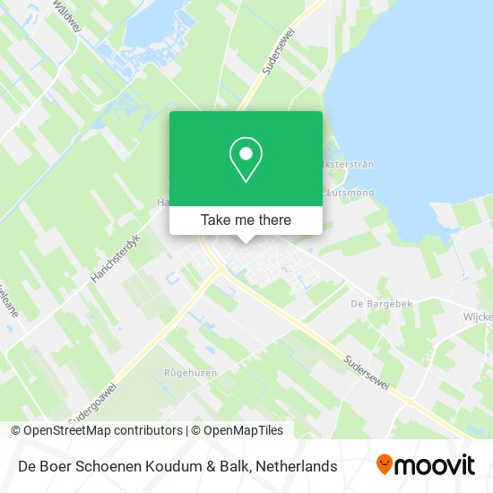 De Boer Schoenen Koudum & Balk map