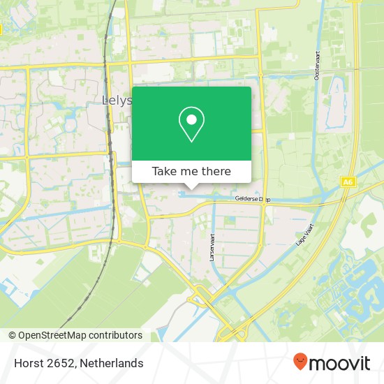 Horst 2652, 8225 PB Lelystad map