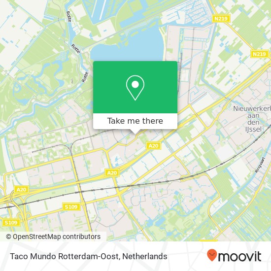 Taco Mundo Rotterdam-Oost, Zevenkampse Ring 329 Karte