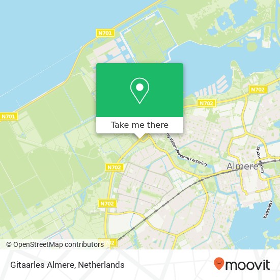 Gitaarles Almere, 1312 Almere-Stad map