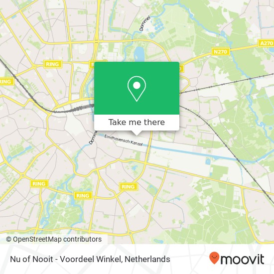 Nu of Nooit - Voordeel Winkel, Ruysdaelbaan 31A Karte