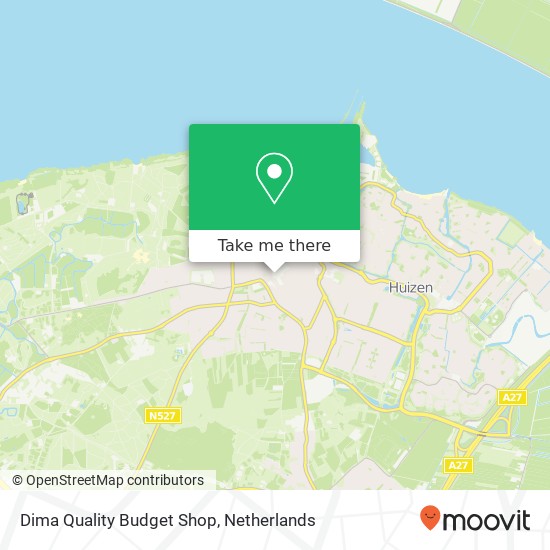 Dima Quality Budget Shop, Kerkstraat 7 map
