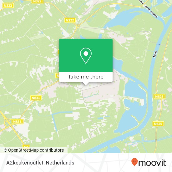 A2keukenoutlet, Ambachtstraat 10 map