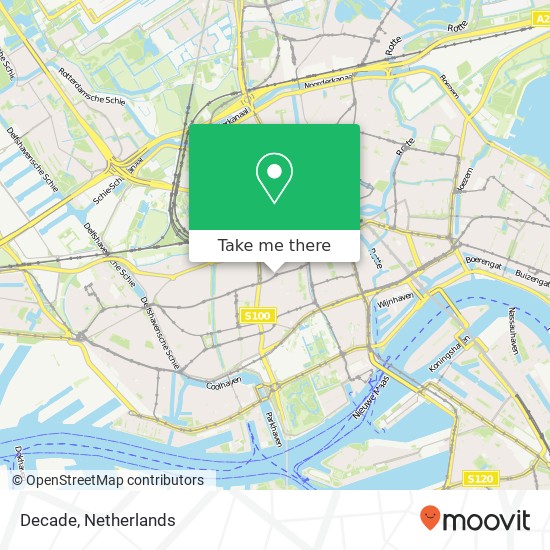 Decade, Tiendplein map