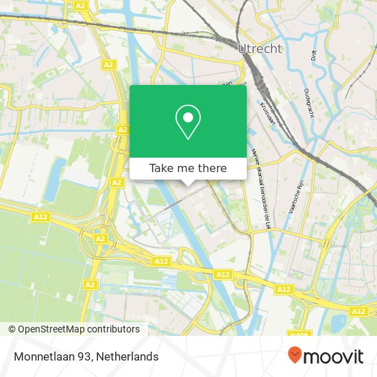 Monnetlaan 93, 3527 GN Utrecht map