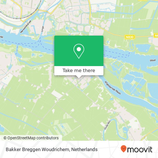 Bakker Breggen Woudrichem, Raadhuisplein 2 map