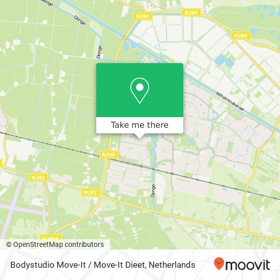 Bodystudio Move-It / Move-It Dieet, Spaarnwoudelaan 18 Karte