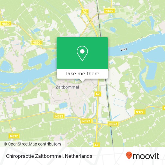 Chiropractie Zaltbommel, Gisbert Schairtweg 68 map