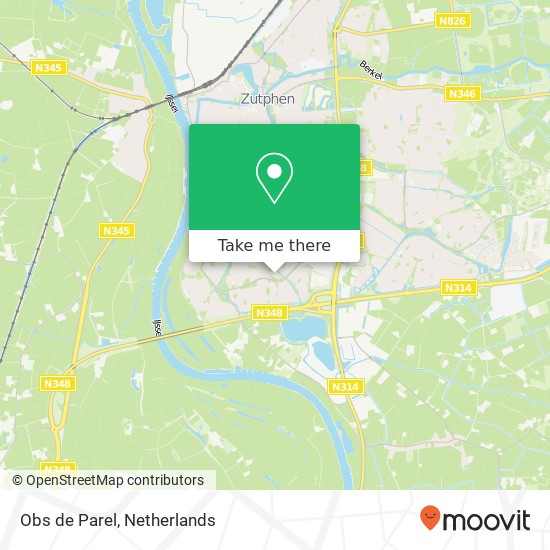 Obs de Parel, Het Zwanevlot map