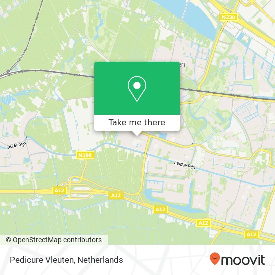 Pedicure Vleuten map