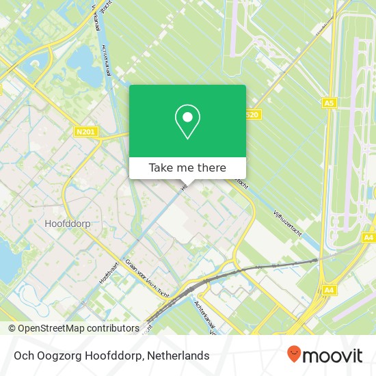 Och Oogzorg Hoofddorp, Hoofdweg 634 map