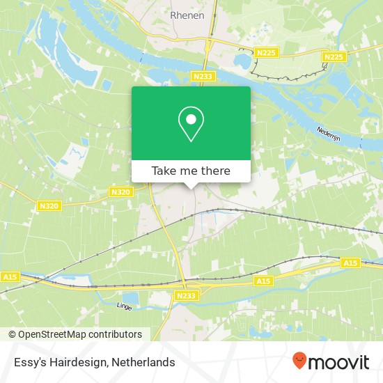 Essy's Hairdesign, Torenstraat 14 map