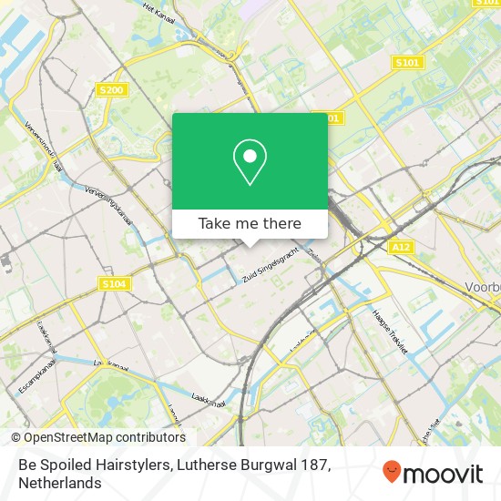 Be Spoiled Hairstylers, Lutherse Burgwal 187 map