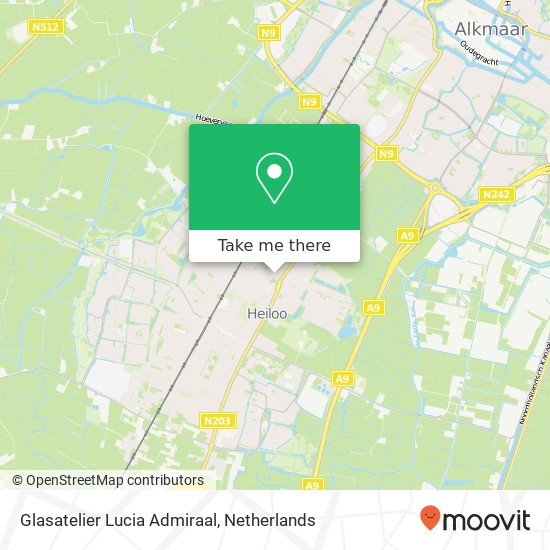 Glasatelier Lucia Admiraal map