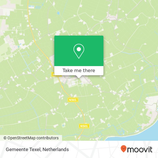 Gemeente Texel map