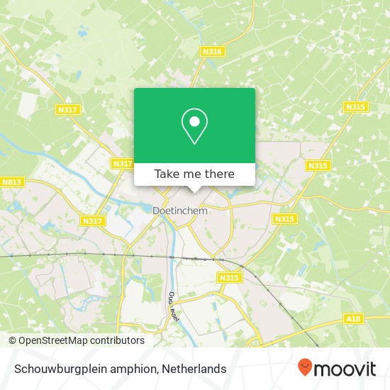 Schouwburgplein amphion, 7001 DJ Doetinchem map