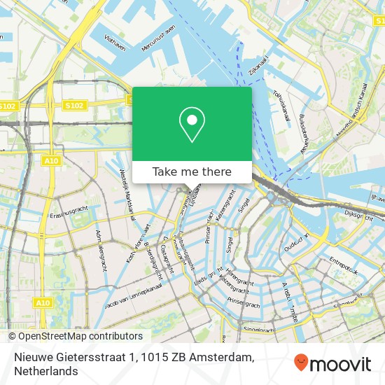 Nieuwe Gietersstraat 1, 1015 ZB Amsterdam map