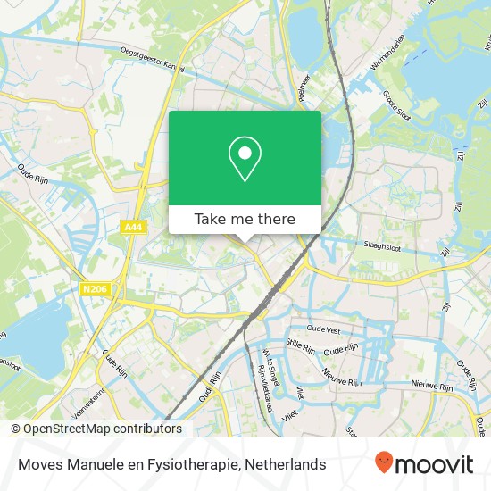 Moves Manuele en Fysiotherapie, Rijnsburgerweg 95 Karte