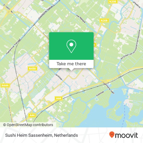 Sushi Heim Sassenheim, Hoofdstraat 173 map