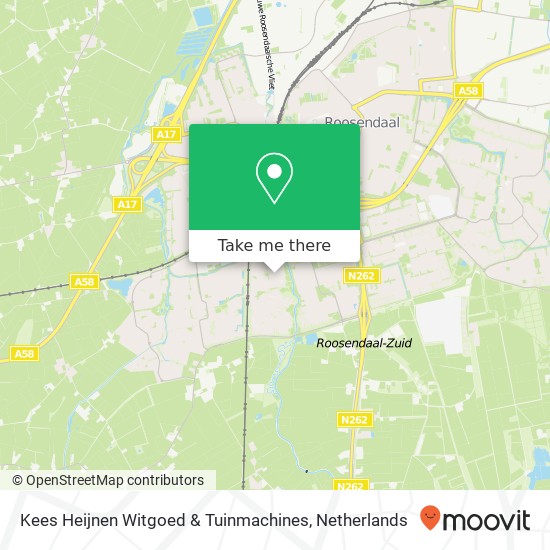 Kees Heijnen Witgoed & Tuinmachines, Bloesemberg 4 map