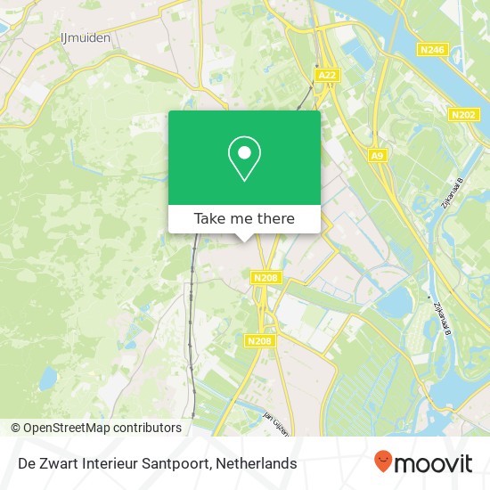 De Zwart Interieur Santpoort, Narcissenstraat 2 2071 NM Santpoort-Noord map