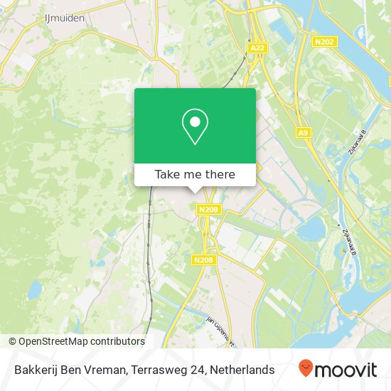 Bakkerij Ben Vreman, Terrasweg 24 Karte