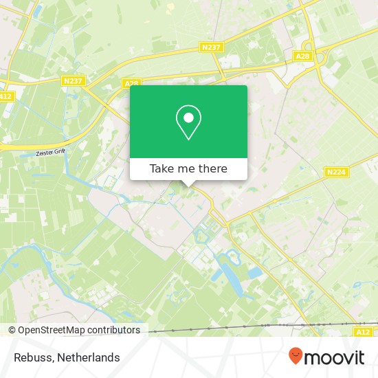 Rebuss, Utrechtseweg map