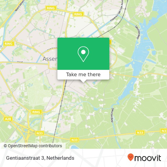 Gentiaanstraat 3, 9404 GN Assen map