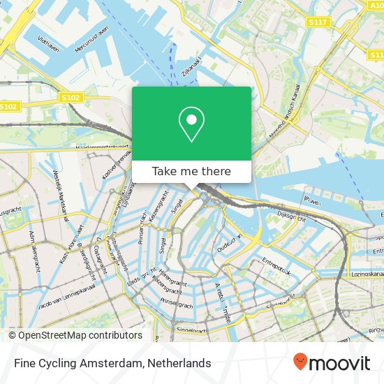 Fine Cycling Amsterdam map