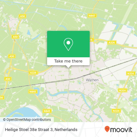 Heilige Stoel 38e Straat 3, 6601 WN Wijchen map